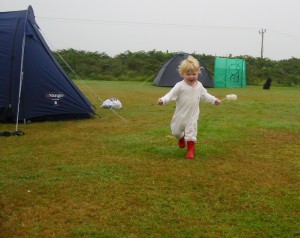 A sloping field in Cornwall