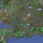 Low res Glamping Map of UK campsites