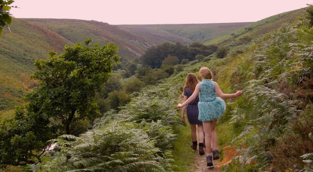 Walking along Doone Valley in Devon