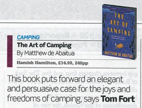 Sunday Telegraph review of the Art of Camping